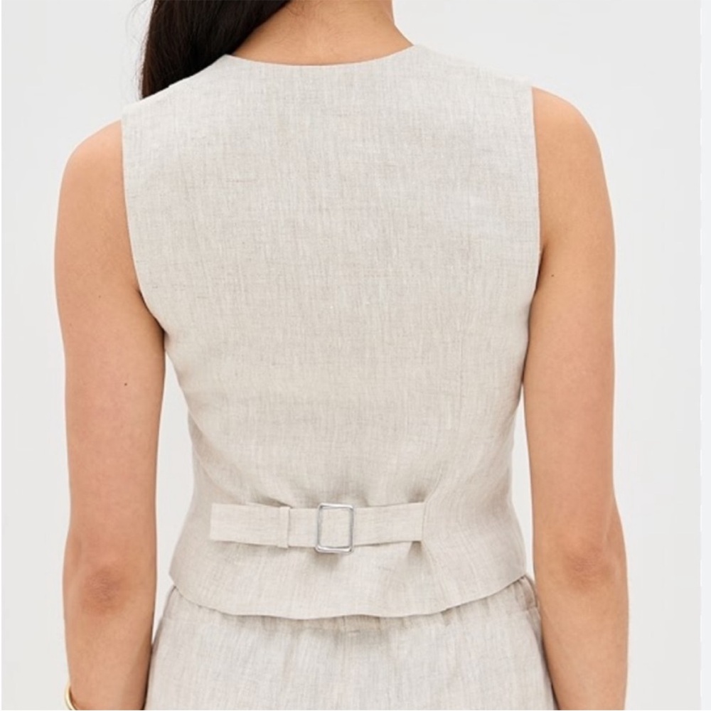 NWT • Reformation Anita Linen Vest - Picture 5 of 8